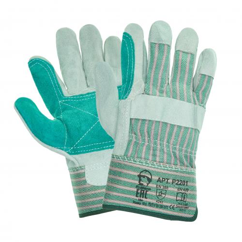 Перчатки спилковые комбинированные усиленные Докер