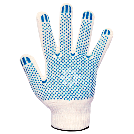 Перчатки х/б с ПВХ 7,5 класс\5 нитей