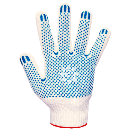 Перчатки х/б с ПВХ 10 класс\4 нити